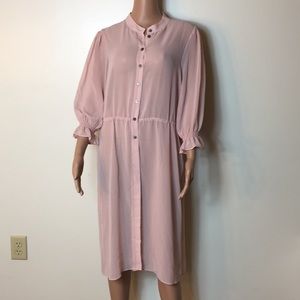 Vince Camuto sheer Chiffon tunic size M